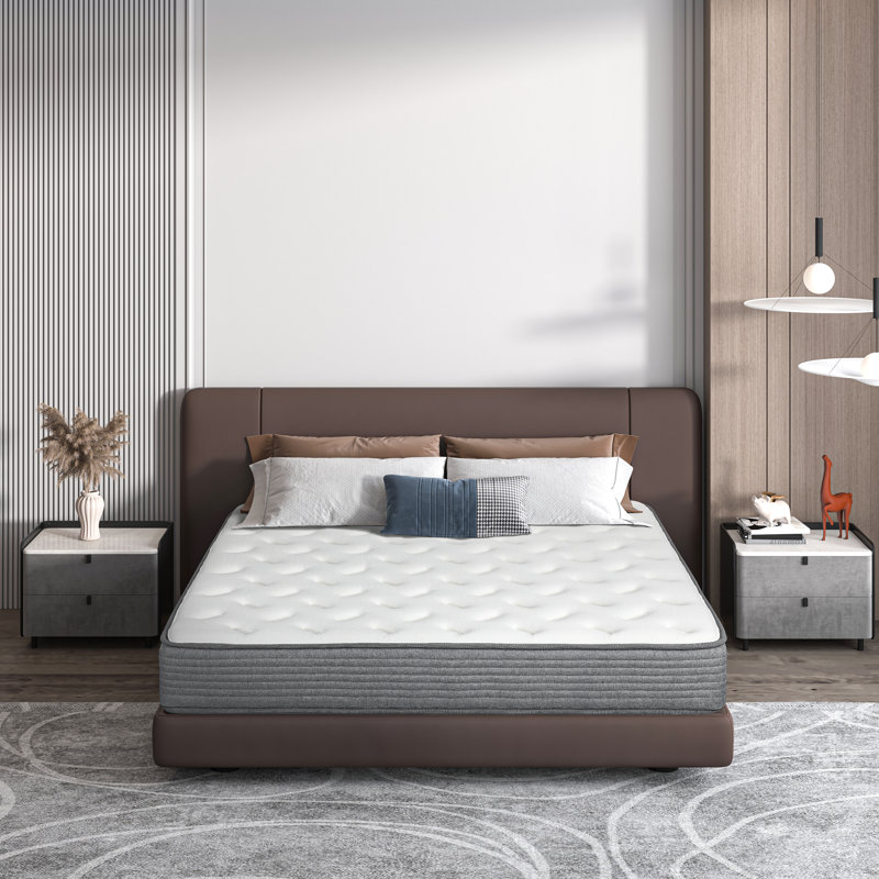 Matelas hybride moyen 10 po Matcha, Très grand