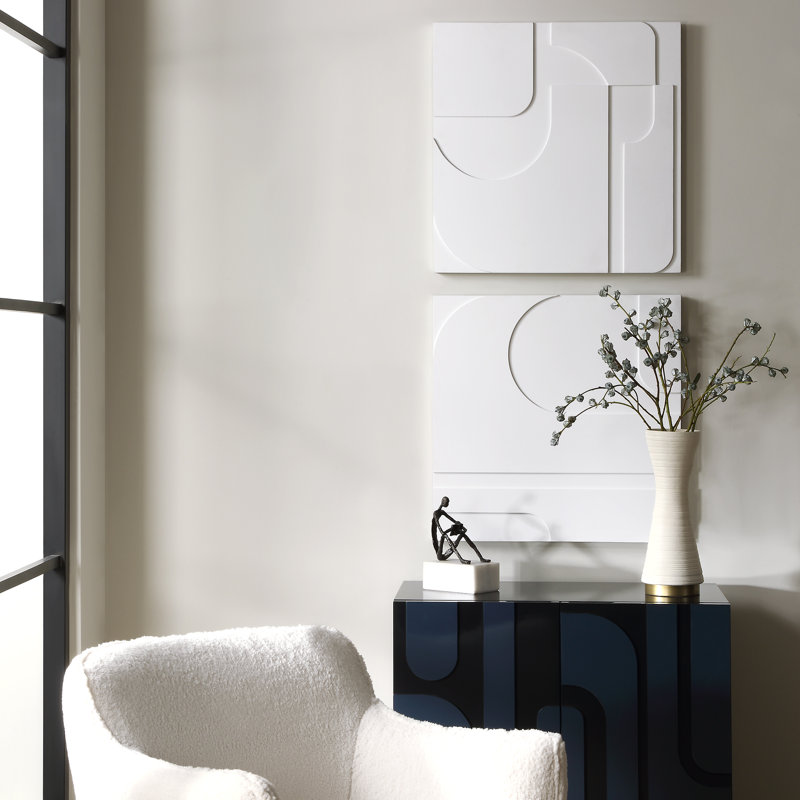 Zavia White Wall Decor, Set Of 2