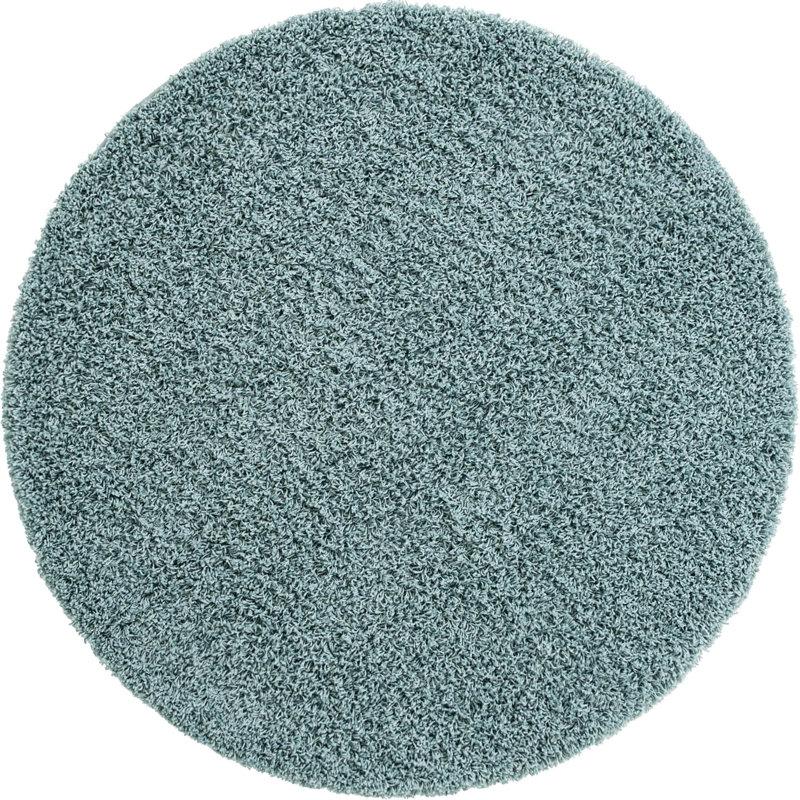 Tapis bleu ardoise Renesha, Rond 5 pi