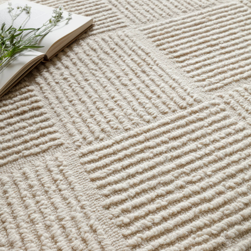 Bettsy Geometric Wool Hand Tufted Area Rug, Rectangle 160 x 230 cm