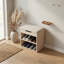 Banc de rangement rembourré pour chaussures avec armoire à 2 niveaux-463603087