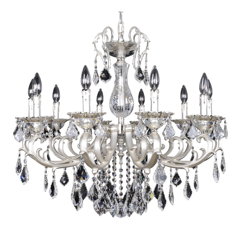 Rafael 10 - Light Glass Classic / Traditional Chandelier, Firenze Clear