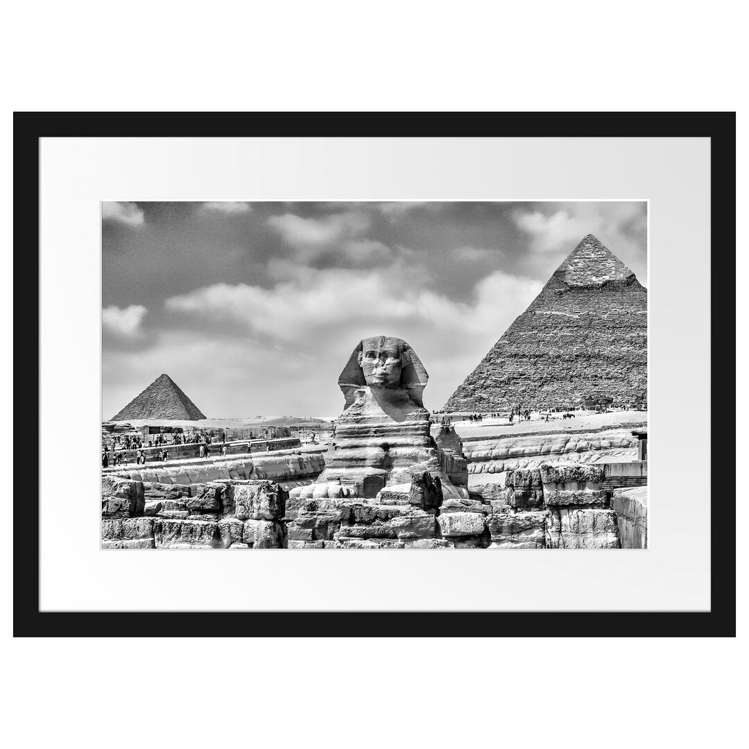 Gerahmtes Poster Große Sphinx von Gizeh