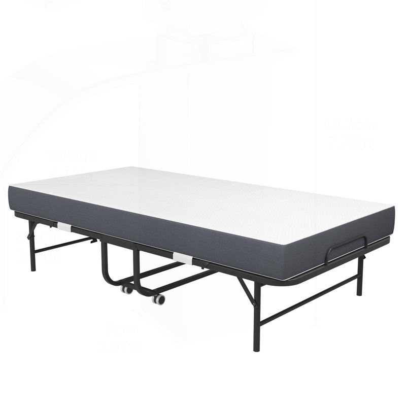 Portable Foldable Extra Bed with Premium Mattress for Comfortable Sleep