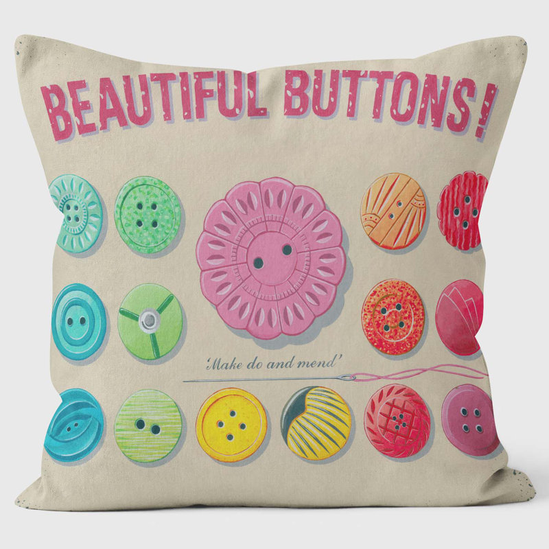 Beautiful Buttons! - Martin Wiscombe Cushion