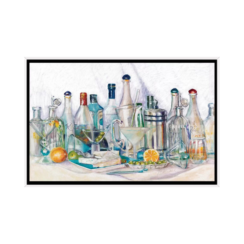 Kattails by Malenda Trick - Painting on Canvas, 152.5 cm H x 101.5 cm W, White Framed