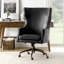 Fauteuil de direction pivotant en cuir véritable Heeg-102291122