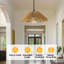 Ensemble de 2 luminaires suspendus en rotin
