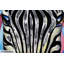 Psychedelic Zebra Hand Painted Acrylic Painting