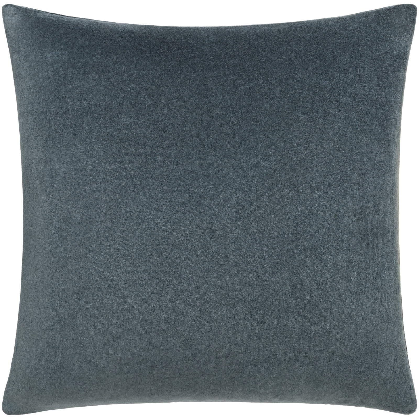 Denny Cotton Throw Pillow, Down, Sage, Square 20"