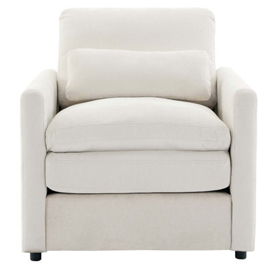 Fauteuil rembourré 31,9 "surdimensionné et confortable