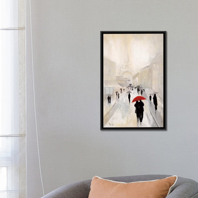 «Misty In Paris», reproduction d'art sur toile tendue
