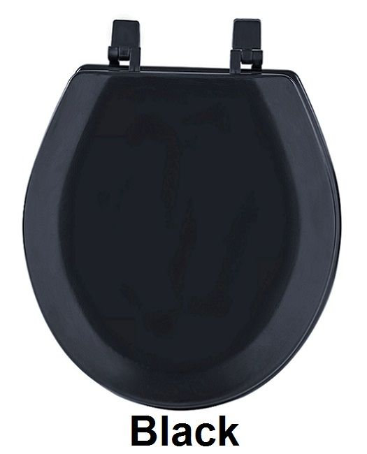 Fantasia Round Toilet Seat and Lid, Black