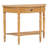 Farmhouse Half Moon Console Table With Drawer & Shelf-1711757161