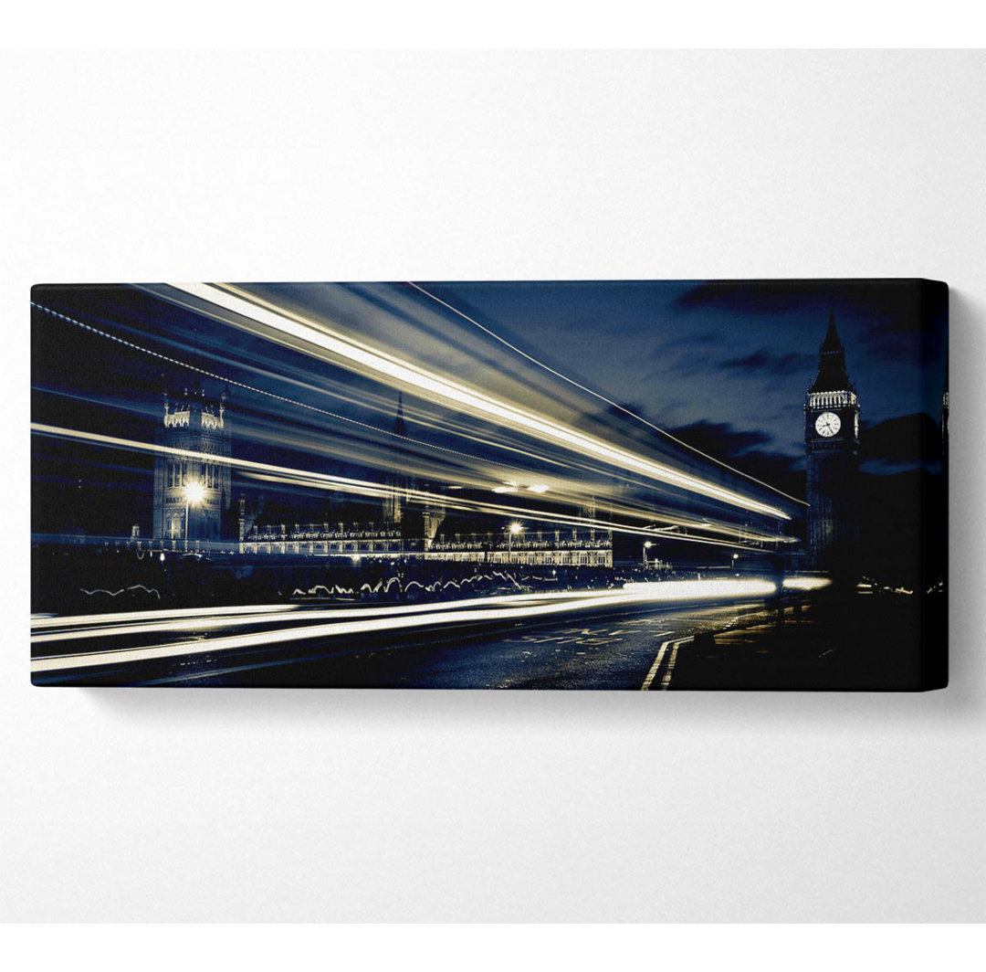 London Blue Nights - Kunstdrucke auf Leinwand - Wrapped Canvas