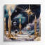 Art mural sur toile mauve-44518529