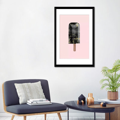 «Black Marble Popsicle», impression sur toile tendue
