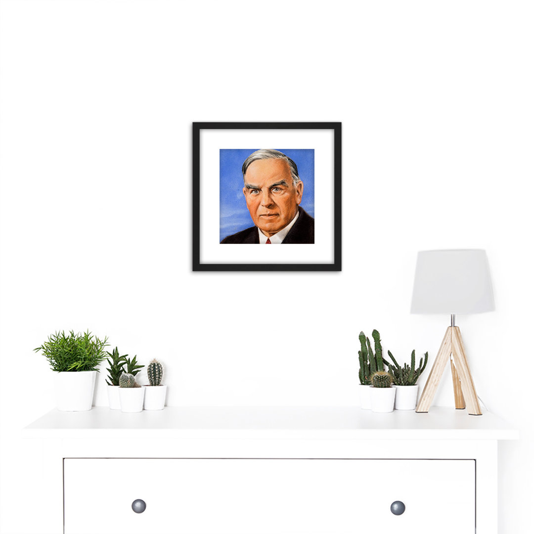 Timym Portrait Canadian Prime Minister Mackenzie King - Single Picture Frame Painting