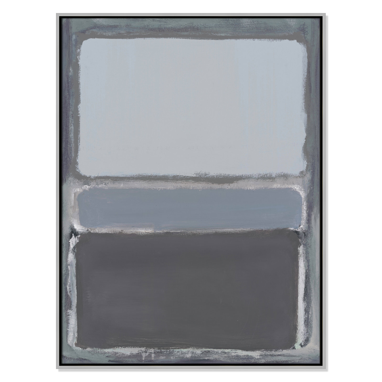 Cade "Morning Dew 2" Print by Filippo Ioco, 41.5" H x 31.5" W x 2" D, Silver Framed Canvas