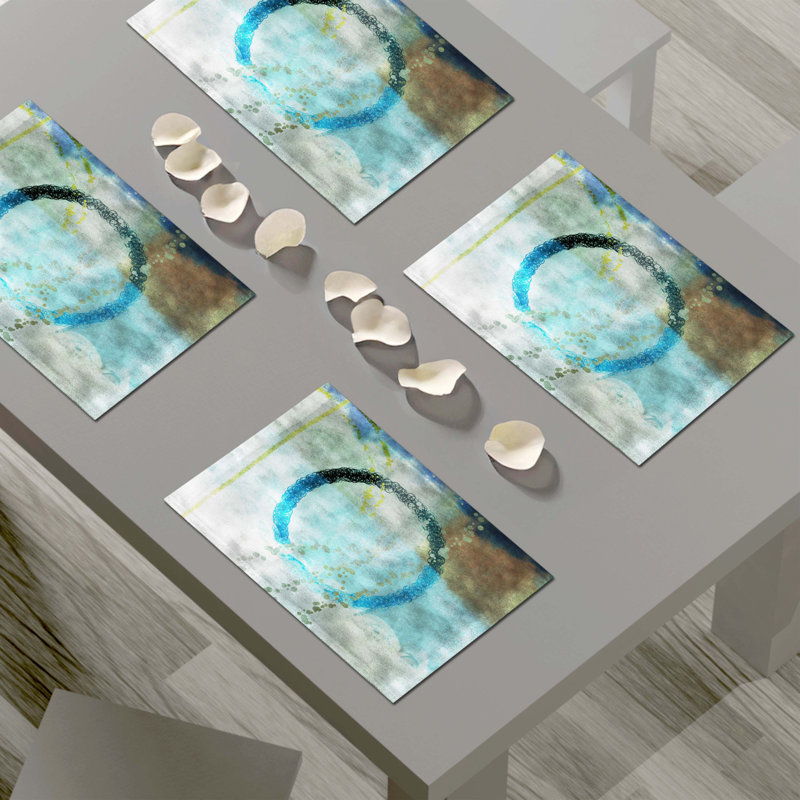 Polyester Abstract Rectangle Placemat