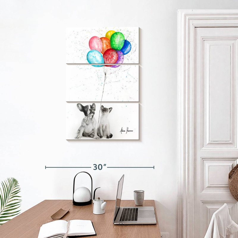 Brampt les huit ballons, H 32 po x l 20 po
