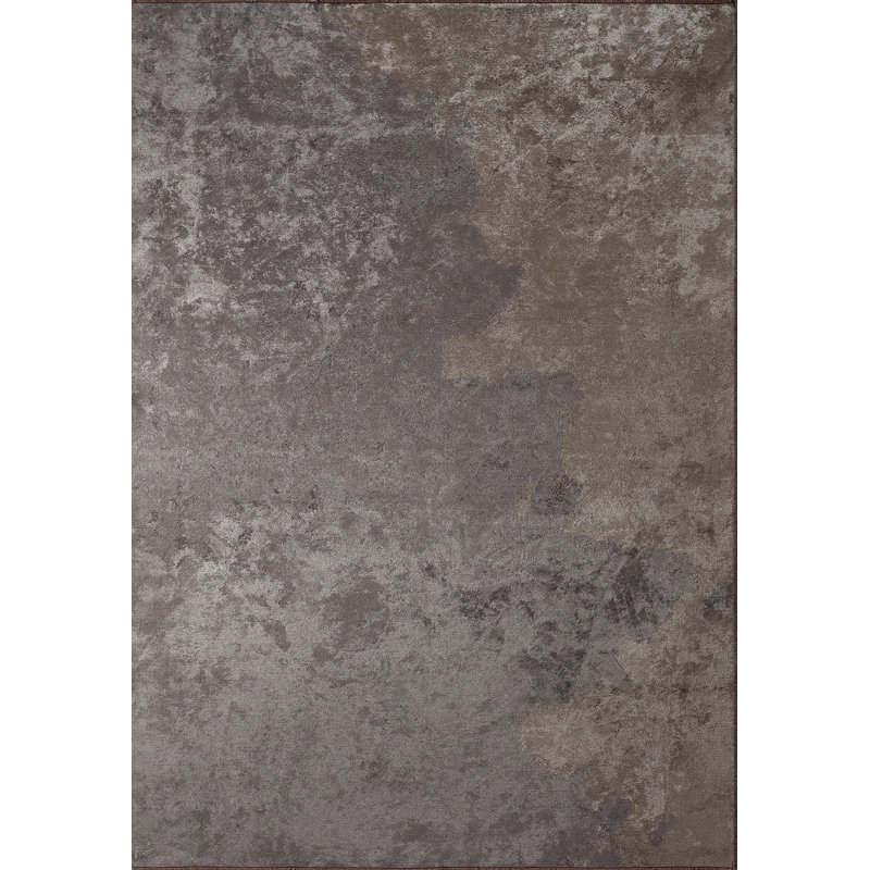 Deddrick Abstract Hand Loom Indoor / Outdoor Area Rug, Rectangle 5'3" x 7'7"
