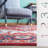 Sonia Oriental Area Rug in Red/Blue-1463980616