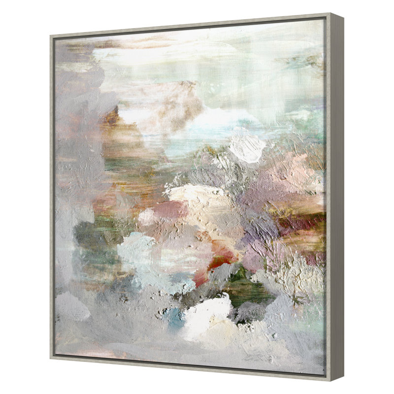 Beneath The Surface Print by Hope Bainbridge, 50" H x 40" W x 1.88" D, Gray Framed