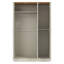 Erison 3 Door Manufactured Wood Wardrobe With Mirror-752385216
