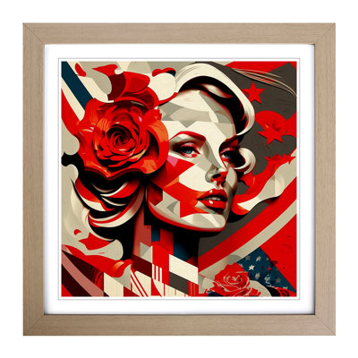 American Beauty Constructivism - Framed Print