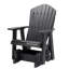 Fauteuil oscillant noir en polywood noir-1783353627