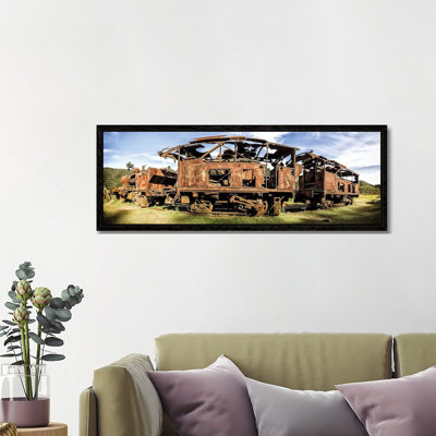 Rusty Train 1 Piece Wall Art on Canvas