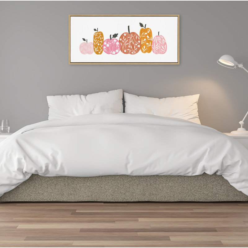 «Crafted Pumpkins» par Aislinn Simmonds, duchesse prune, reproduction d'art sur toile encadrée