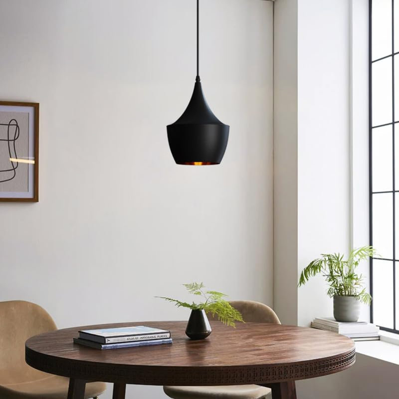 Danika 1 - Light Geometric Pendant, Black