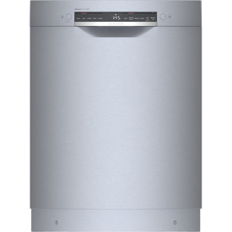 300 Series 24" ADA Front Control Smart Built-In Dishwasher with Home Connect and 46 Dba, Stainless Steel