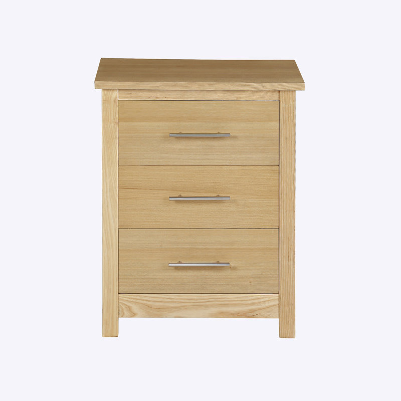 Jeffrey 52cm W Solid Wood Bedside Table