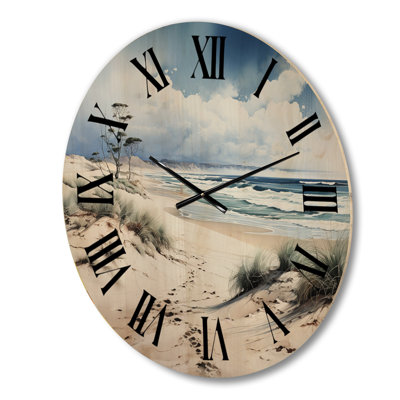 Horloge murale en bois massif Rusank