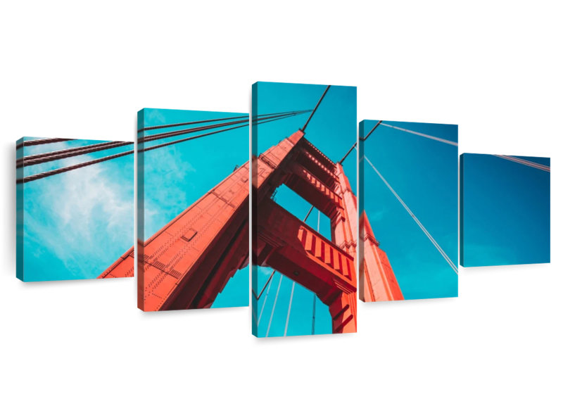 Gate Bridge Cables, 30" H x 68" W