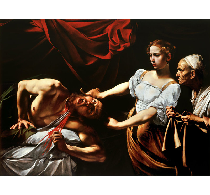 Judith Beheading Holofernes, 13" H x 18" W