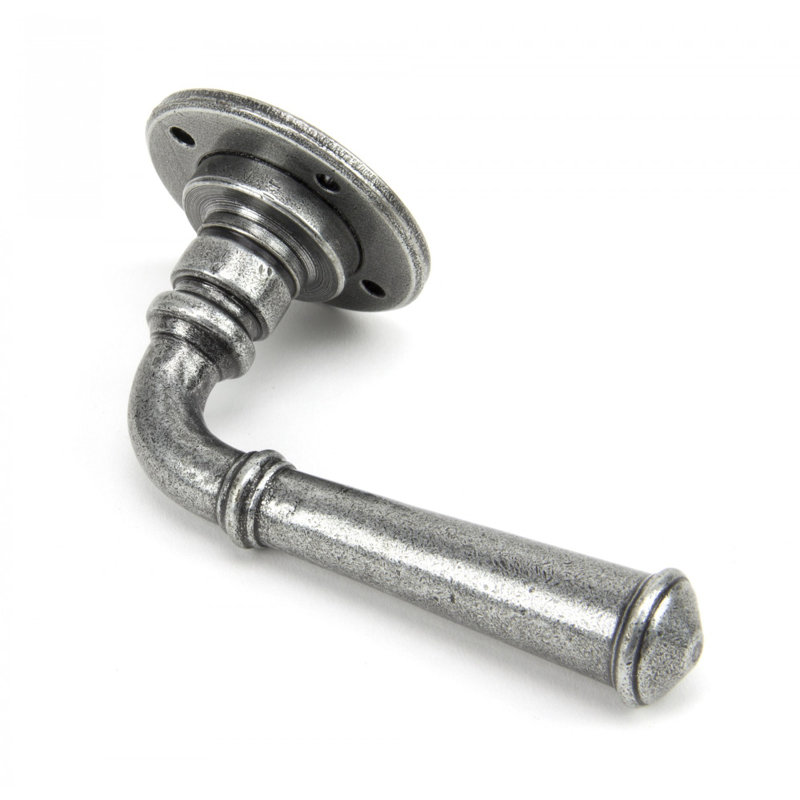 Regency Door Handle Kit, Pewter Patina