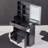 29.2"Vanity Table + Cushioned Stool-1052845437