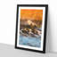 Surfing as the Sun Sets - Picture Frame Painting Print-56738621-56738627