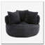 Grande chaise en velours côtelé avec bourre-736354330
