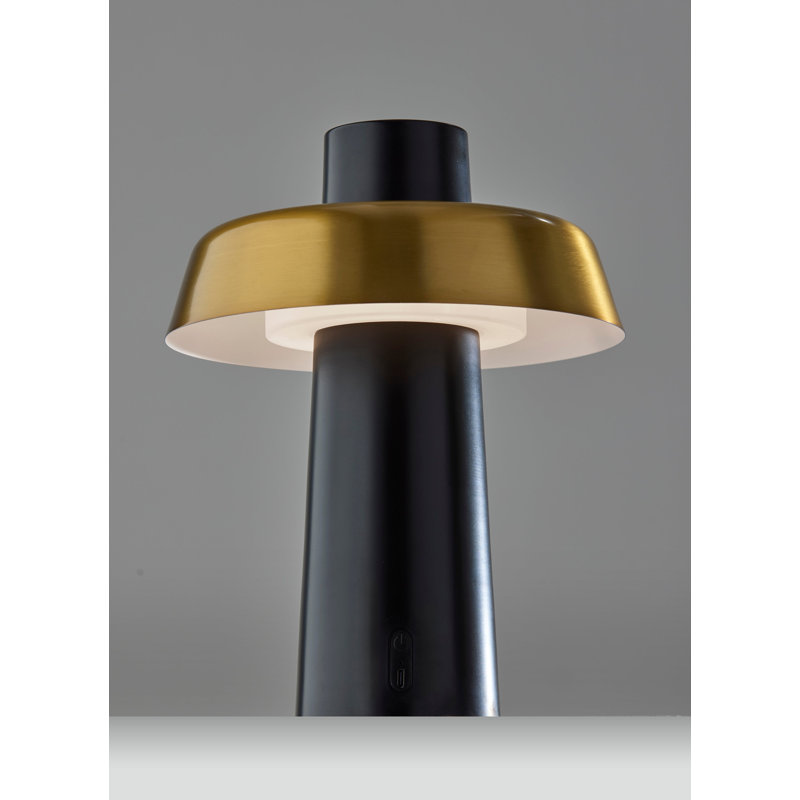 Lampe de table sans fil DEL Pirlo - noir, Noir