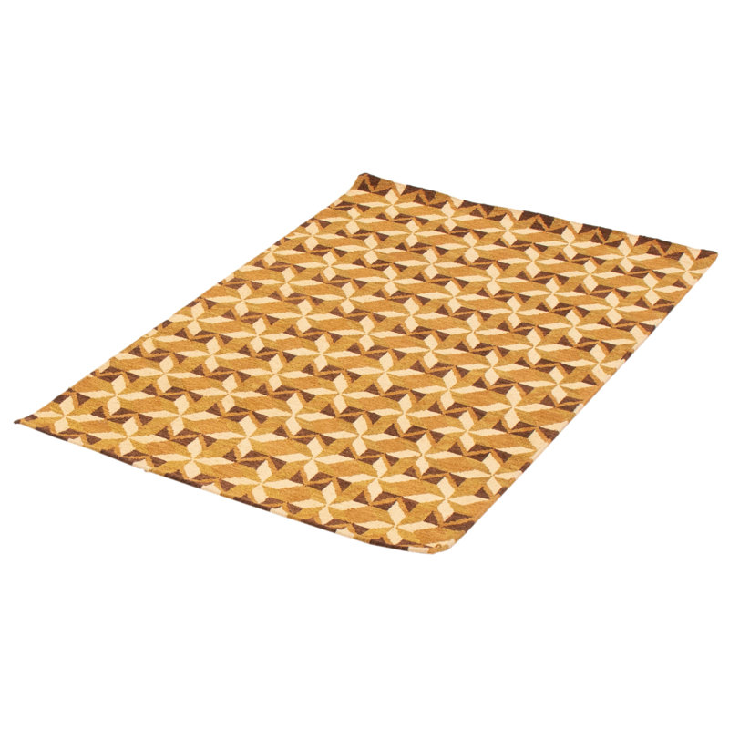 Tapis kaki en laine à tissage plat Lahor