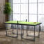 HOMCOM 6ft Table Tennis Table Foldable Portable with Net Midsize Green