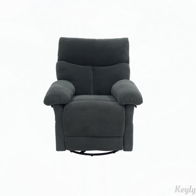 Fauteuil inclinable pivotant avec tissu texturé