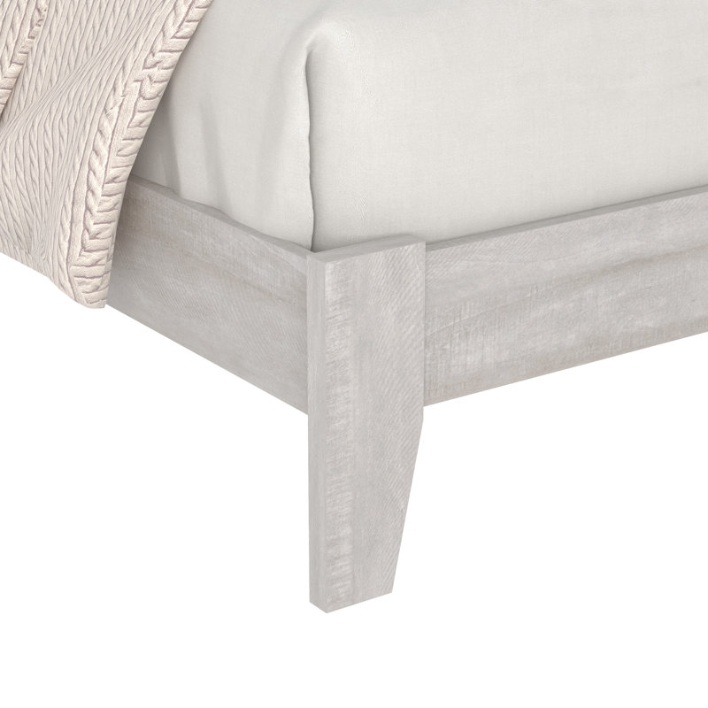 Alahnna Queen Platform Bed with Headboard, Gray