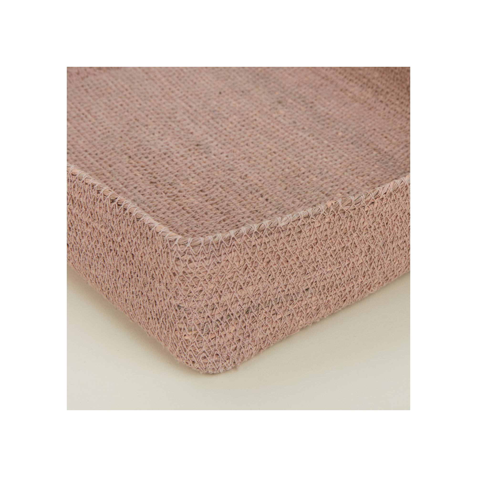 Hawkins New York Seagrass basket - Letter Tray, Blush