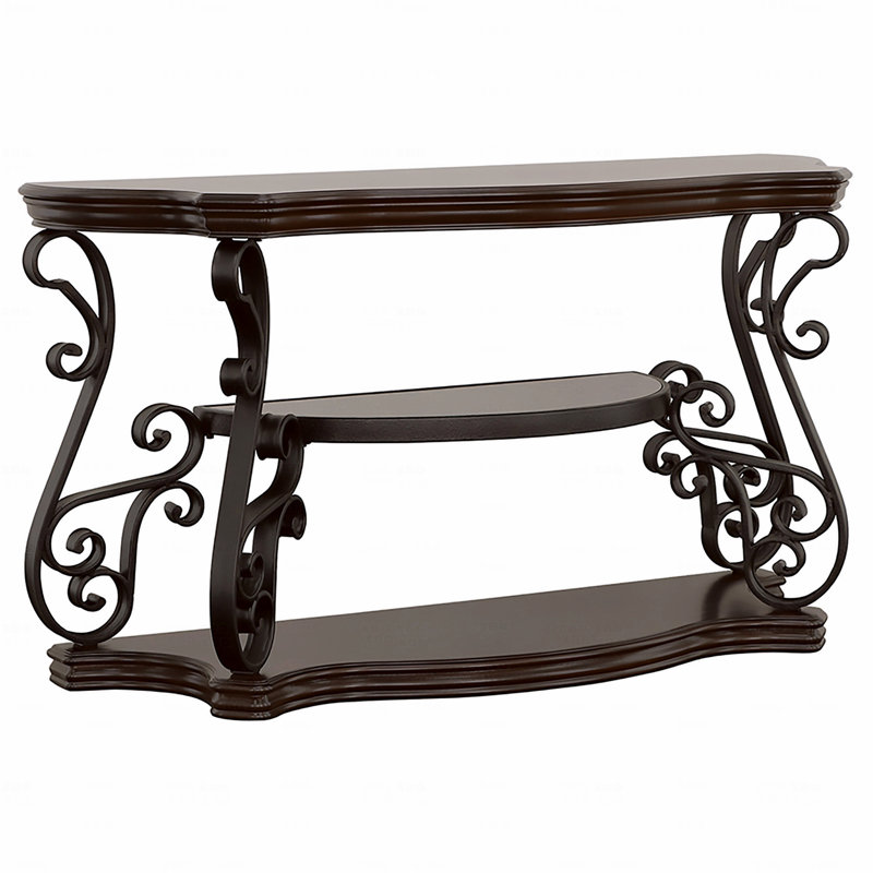 Console à 2 tablettes Gretta Merlot